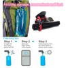 Foldable Water Bottle With Carabiner - 2Pcs Flexible Drinking Water