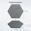 Amantech 12 Pack Acoustic Panels Self Adhesive Sound Proof Foam,