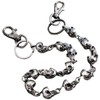White Fang AZ117 Wallet Chain, Skull, Stylish, Fall Prevention, Lock,