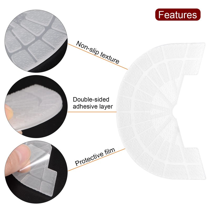 HARFINGTON 2pair Shoe Sole Protector for Sneakers Size 10-11 Self-Adhesive