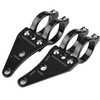 Yctze Motorcycle Headlight Bracket 2pcs Aluminium Headlight Mount Bracket Clamps