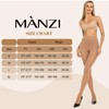 MANZI 2 Pairs Compression Pantyhose for Women Shaping Black Tights