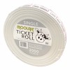 Moolah Single Raffle Ticket Roll, White, 2000 Count (729202)