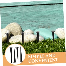 Parliky 4Pcs Garden Ground Spikes Durable Stakes for Outdoor Christmas Light Installation for Pathway Lawn Garden Lighting