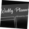 LALAFINA Erasable Acrylic Weekly Planner Board Magnetic Fridge Calendar for