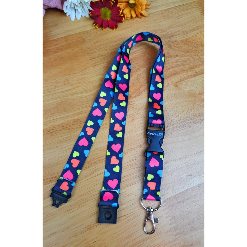 Lanyard neck strap for id card badge holder with safety