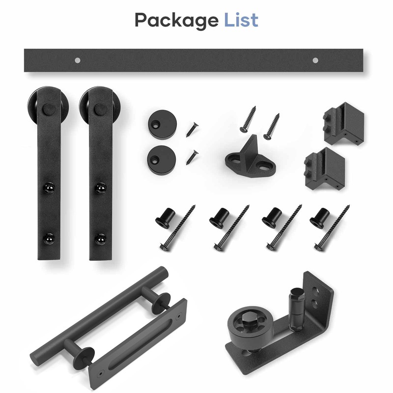 EaseLife 5.5 FT Sliding Barn Door Track and Handle Hardware