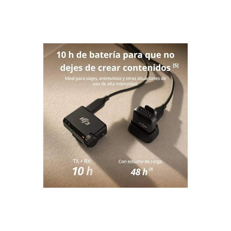 DJI Mic Mini (2 TX + 1 RX), micrófono inalámbrico