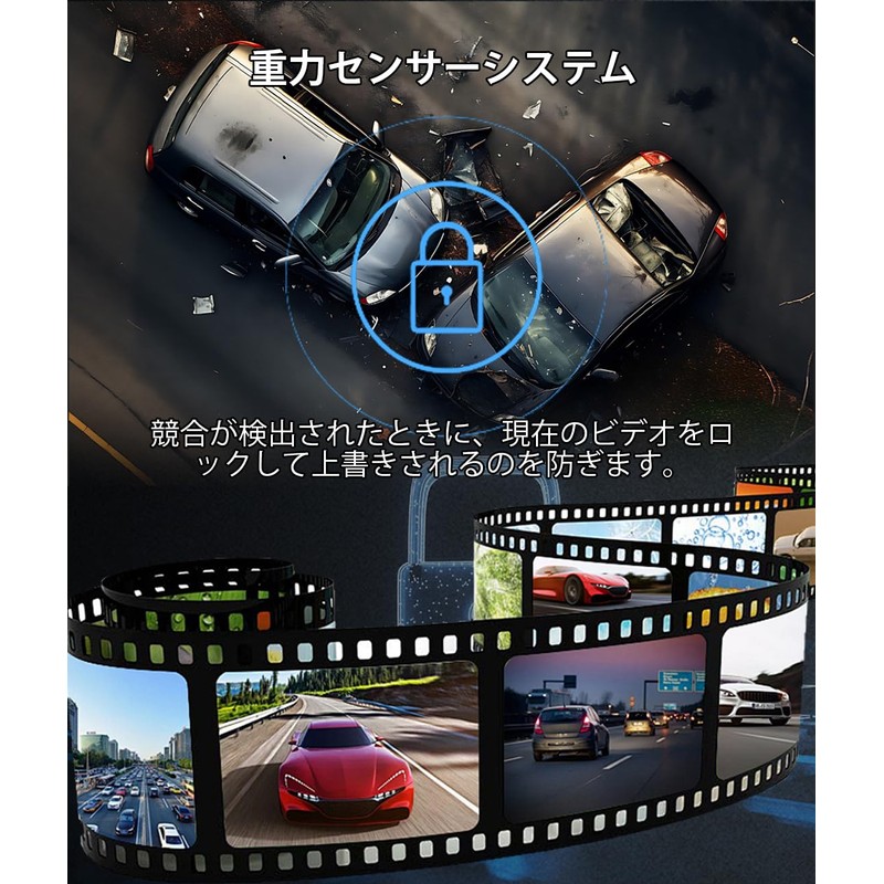 DWCQRTM Dash Camera, Front and Rear Camera, 1440P, Small Dash