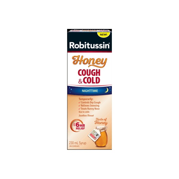 Robitussin HONEY COUGH AND COLD NIGHTTIME, 115ML