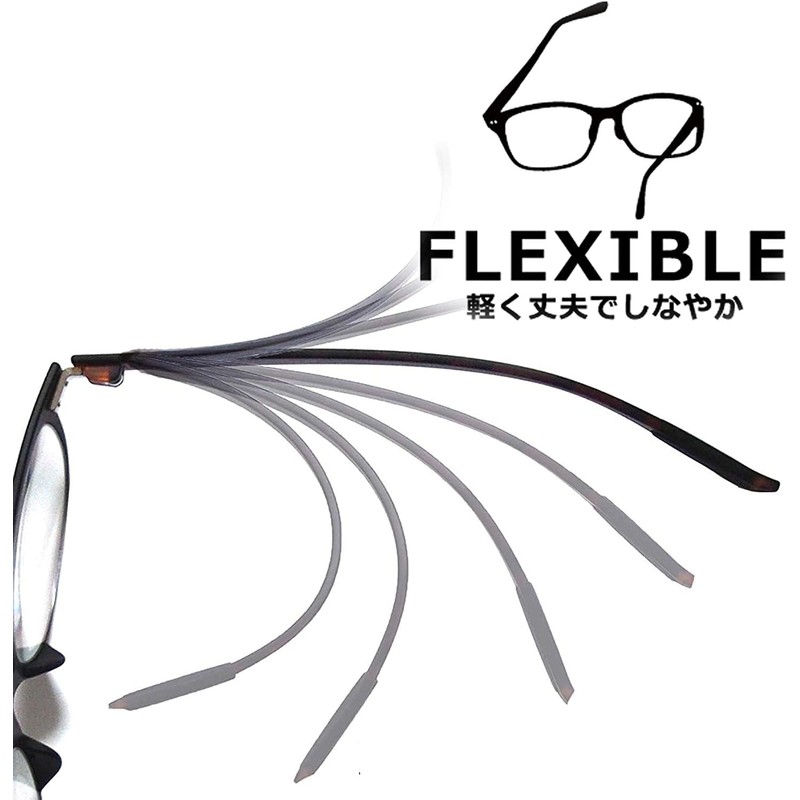 メイガン(Meigan) 老眼鏡 ブルーライトカット レディース メンズ お洒落 薄型 逆ナイロール アンダーリム 下ふち