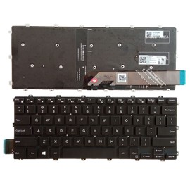 Tiugochr Laptop Replacement US Layout with Backlight Keyboard for Dell Inspiron 7386 7380 7580 7586 5580 5582 5585 5480 5481 5482 5485 Latitude 3400 3310 3390 P92G P93G P111G P77F
