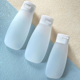 FENGQQKJ Pack of 11 Hand Luggage Liquids Transparent Toiletry Bag Travel Set Bottles Hand Luggage Travel Bottles for Filling Mini Toiletry Bag Travel Set for Cosmetics Shampoo, Transparent,