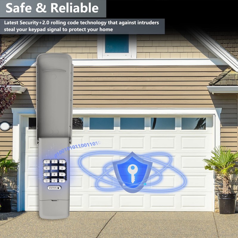 Universal Garage Door Opener Keypad Wireless Keypad Keyless Entry Compatible