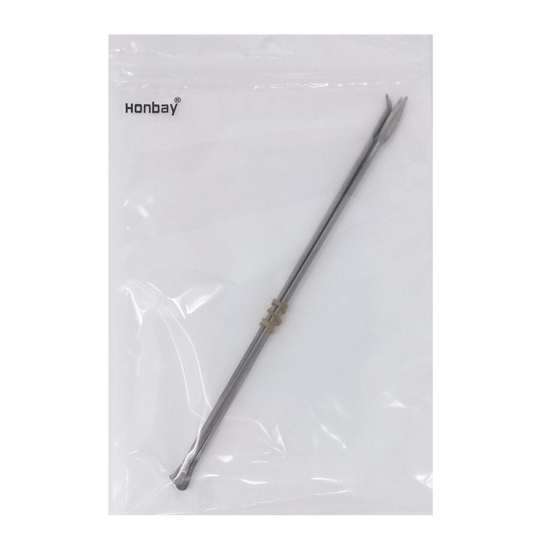 Honbay 3pcs Stainless Steel Long Handle Micro Lab Scoop Reagent