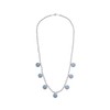 Navicia Azure Mehrangarh Moonbeam Layered Brass Necklace, 20" Detachable, 24+2.5"