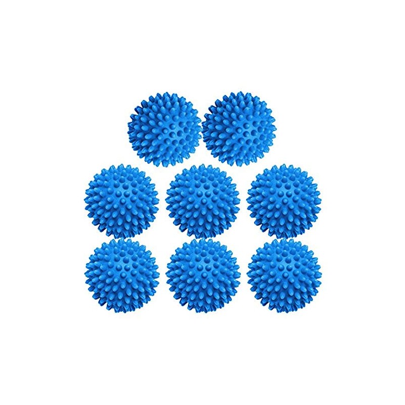 XIEHE Dryer Balls 8 Pack - 2.7 Inch Non-Toxic Reusable