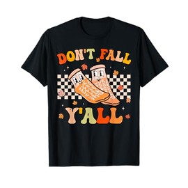 Groovy Don't Fall Y'all Fall Prevention Physical Therapy T-Shirt