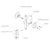 CCJH Invisible Sliding Barn Wood Door Pocket Door Handle Lock