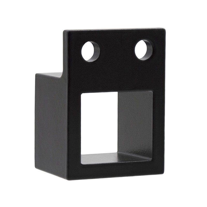 Plum Fittings Aluminum Fence Standard Wall Mount 1" x 1