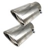 Pyladea Replacement For 2PCS Stright Chrome Muffler Tip 2.5" Exhaust