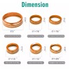 CyanStone 6x Knob Rings for Bronco 21+, Interior Aluminum Bronco