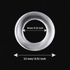 Quzhou 200 Pieces Roman Blind Curtain Rings Clear Plastic Rings,