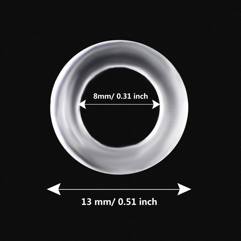 Quzhou 200 Pieces Roman Blind Curtain Rings Clear Plastic Rings,