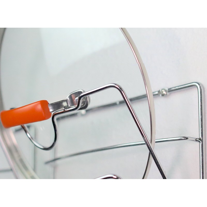 Simple Houseware 2-Pack Cabinet Door/Wall Mount Pot Lid Organizer Rack,