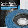 ERNITES Flap Discs 115mm, 12 Pack Mixed Grit 40/60/80/120 Zirconia