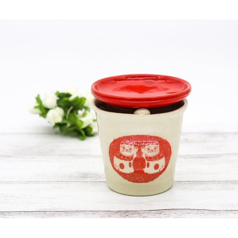 Craftsman House Tea Incense Burner Set Maneki Neko Made in
