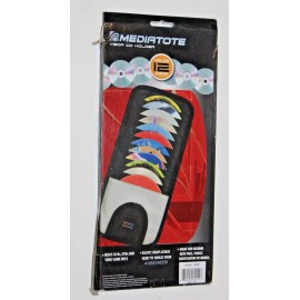 Mediatote CD Case Holder for Car - Sun Visor Organizer for 12 CD’s/Dvd’s, 1 Mesh Pocket