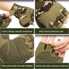 CubePlug Mens Breathable Padded Fingerless Motorcycle Gloves Half Finger Gloves