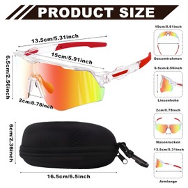 Utensilsto Occhiali da ciclismo da uomo, auto-coloranti, occhiali da sole per uomo e donna, UV 400, con fascia per la testa, per bicicletta, sport, per la corsa, mountain bike, escursionismo, pesca