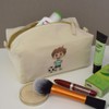 'Football Player Boy' Canvas Wash Bag/Makeup Case (CS00041930)