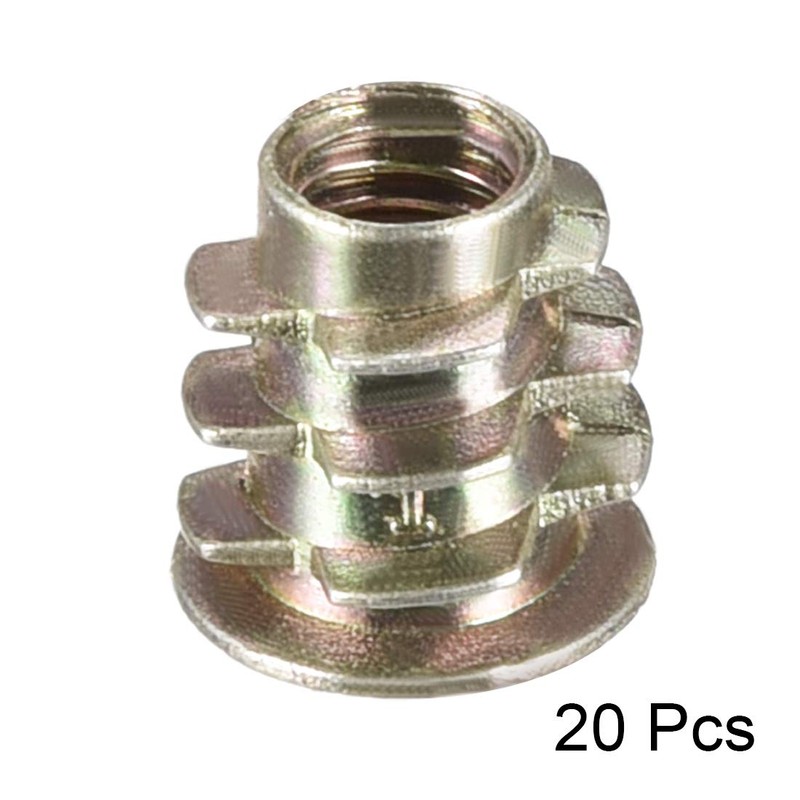 sourcing map Thread Insert Nut Zinc Alloy Hexagon Socket M5