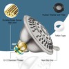 BRIGHT SHOWERS Shower Head High Pressure Rain Showerhead 5 Spray