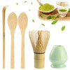 5 Pcs Bamboo Matcha Whisk Set, Bamboo Whisk, Chasen, Tea