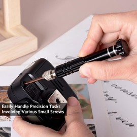 5-in-1 Mini Screwdriver Set, Multifunctional Tiny Screwdriver Slotted and Professional Precision Sunglasses Screwdriver for Eyeglass Sunglass Watch Jewelry Computer Repair Tool Kit（2 pcs） (Black)