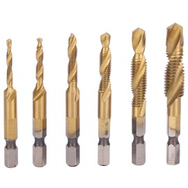 6pcs Screw Tap Drill Bits Kit 6542 High Speed Steel M10 M8 M6 M5 M4 M3 Tapping ToolsLong  Type