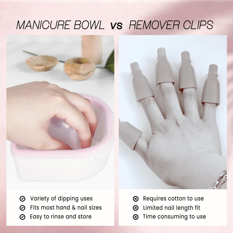 Beauticom Nail Art Salon Manicure Hand Spa Remove Wash Bowl