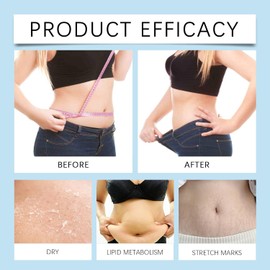 Crema Reafirmante Para Abdomen B Flat, Crema Reafirmante Y Tonificante Para Abdomen, Muslos Y Glúteos, Loción Corporal Hidratante Y Reafirmante Para Mujeres Y Hombres, 113 Ml