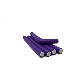 Purple Color Flex Spongy Rod Rollers Twist-flex Pro Curls Hair Roller Large - 5PC