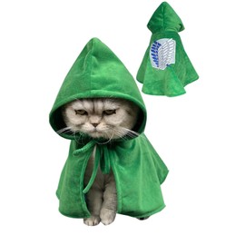 Scout Regiment Cloak Dog Cat Survey Corps Robe Cape Hoodie Anime Pet Outfit