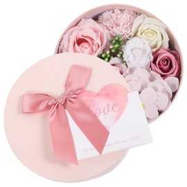 Baluue Unique Simulated Soap Flowers Box Present for Women Home Decor Living Room Adornments Simulated Soap Ornaments Color