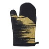 Premier Housewares Oven Glove, Cotton, Black/Gold, Single