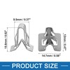 A ABSOPRO Car Mounting Brackets Dashboard Trim Clips Rivets Metal