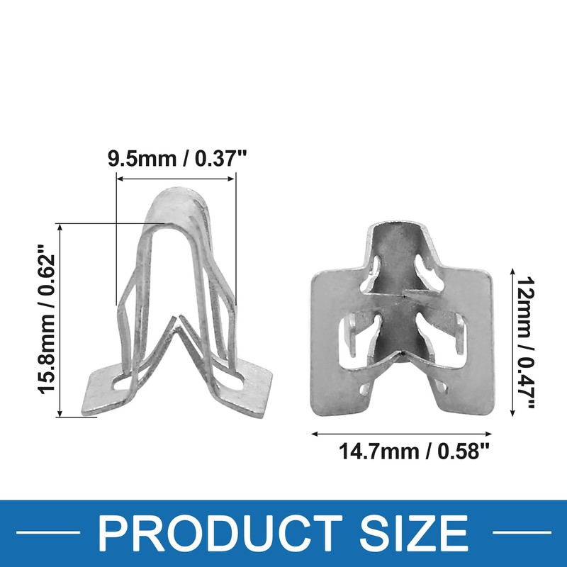 A ABSOPRO Car Mounting Brackets Dashboard Trim Clips Rivets Metal