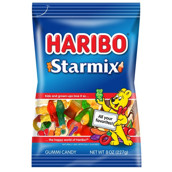 Haribo Starmix Gummi Candy, 8 Ounce, Pack of 10