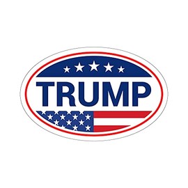 *Oval Car Magnet* Trump Bumper Sticker Magnet O127